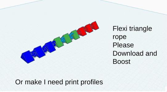 flexi  triangle chain fidget rope toy please boost