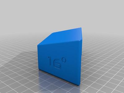 Angled 16° support
