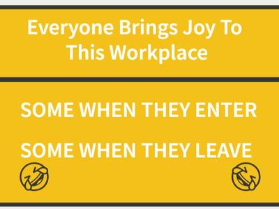 funny sign workplace