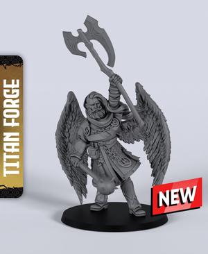 Angel Cleric - With Free Dragon Warhammer - 5e DnD Inspired for RPG and Wargamers