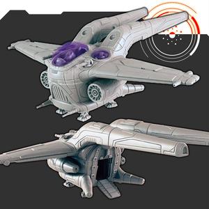 Sci-fi Vehicles:  Sparrowhawk  Spaceship [Support Free]