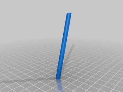 Small Straw, at angle, with thin walls