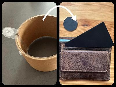 NFC Card/Coin from Bambu Cardboard Spools RFID