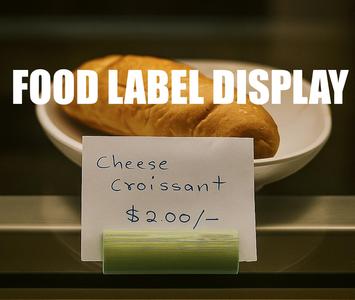 Card Holder/ Food Label Display