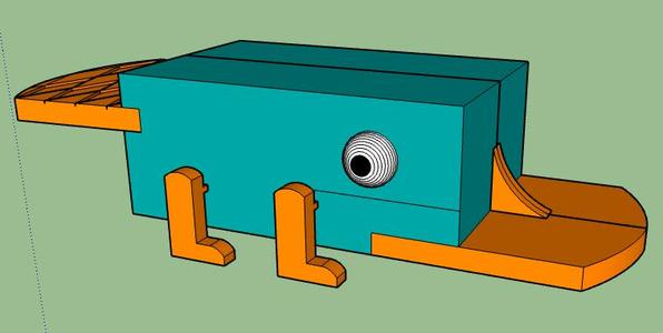 Perry the Platypus with moveable legs!!!