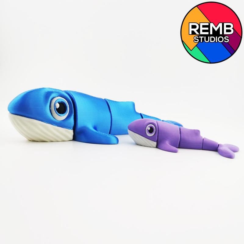 Articulated Blue Whale | Flexi Blue Whale