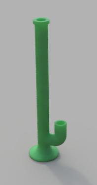 14MM straight tube WITH percolator downstem or Honeycomb Perc