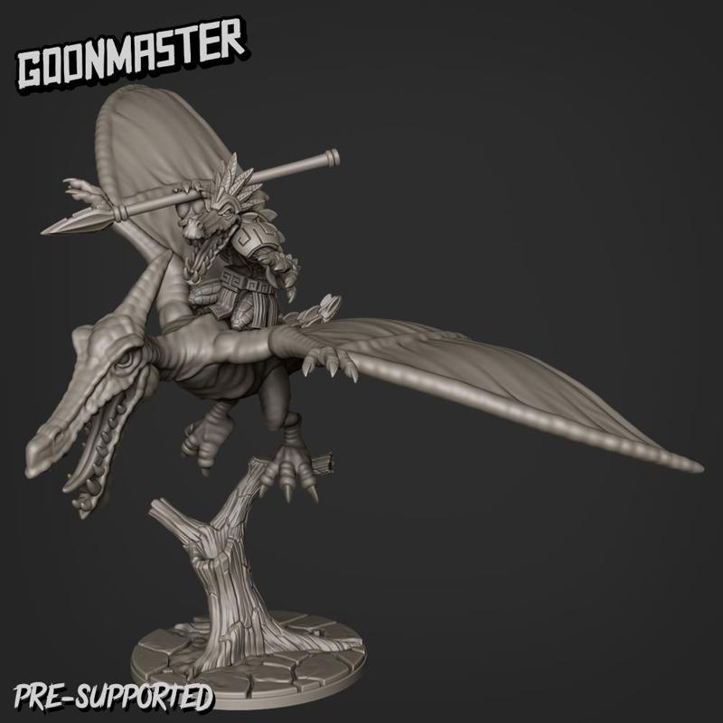 Pterodactyl Flying Mount And Rider