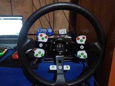 Button steering wheel - concave steering wheel