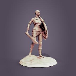 Tribal warrior woman-1