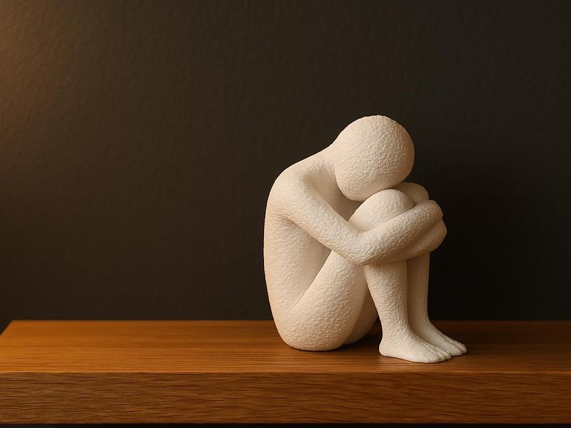 Inner Silence – Minimalist White Sculpture