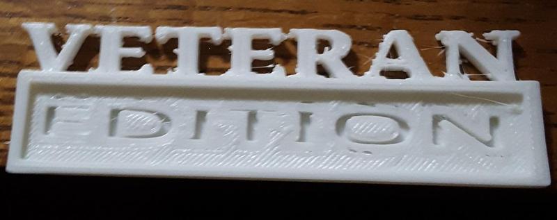 VETERAN EDITION Car Badge