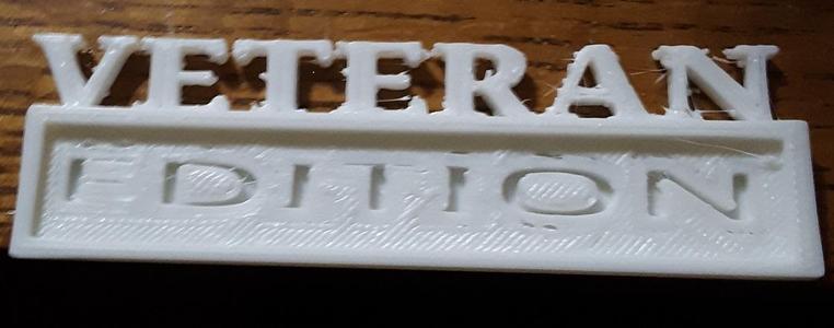 VETERAN EDITION Car Badge