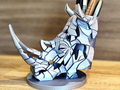 Rhino Stone Pen Holder / Planter