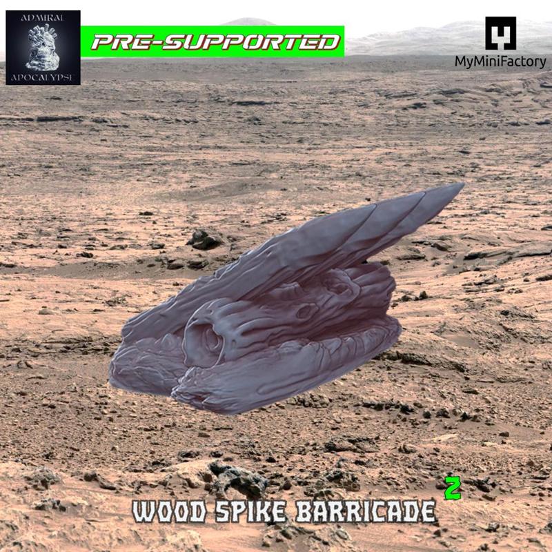 Wood Spike Barricade 2 (Pre-Supported)