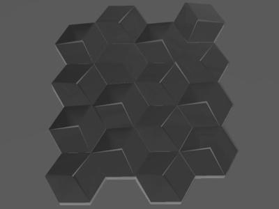 Hexagonal 3D Wall Structure