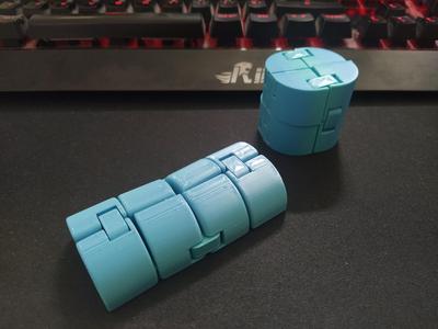 Infinity cube / cylinder fidget toy