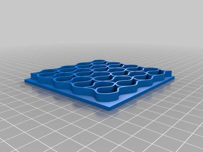 tessellated goldfish cracker cookie cutter prototype 2