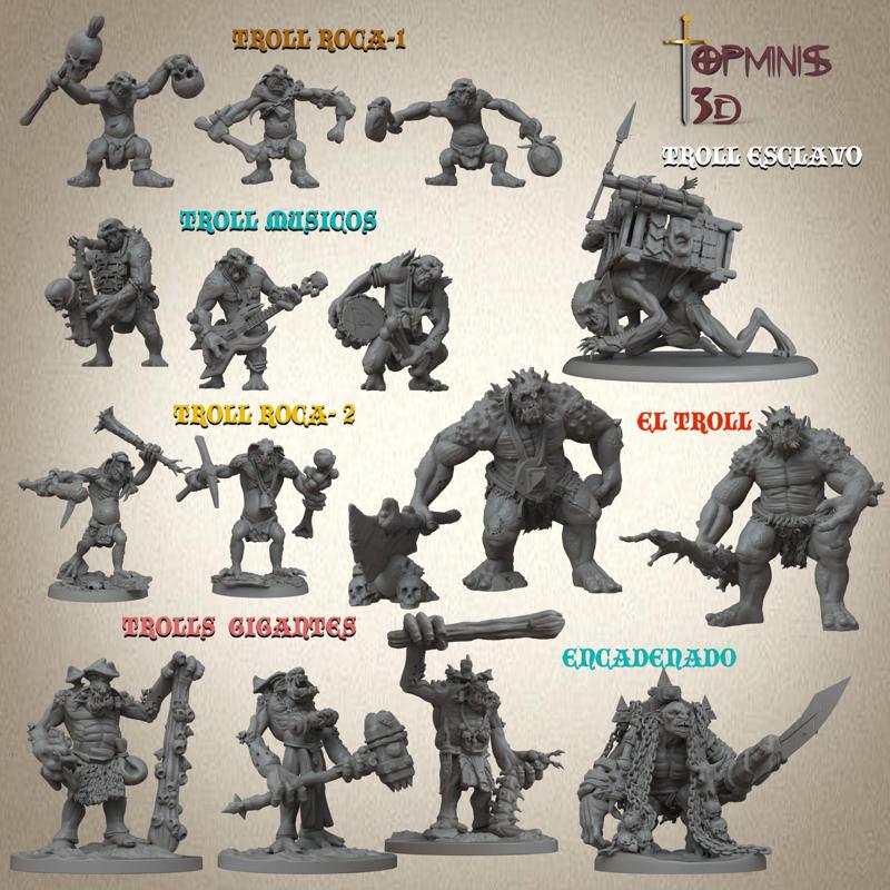 TROLL ROCA PARA JUEGOS DE ROLL