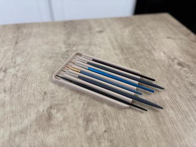 Paint Brush Rest Drip Tray