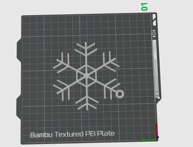 Snowflake ornament
