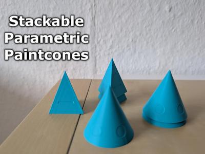 Stackable Parametric Paint Cones
