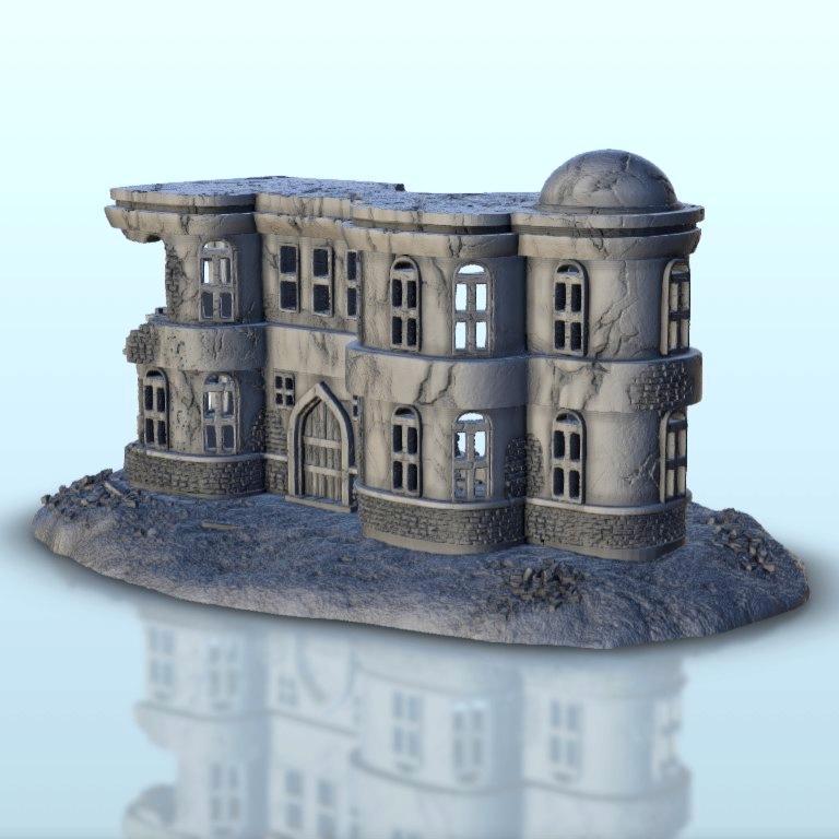 Desert hotel with dome - Arabian Flames of war Bolt Action Desertic Modern Warhammer