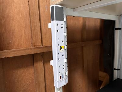 Ikea Alex Table Leg Power Strip Holder (No Drill)