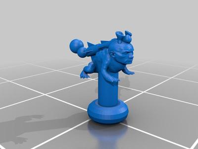 Dwane The Rock Johnson Missile Toad Chess Piece