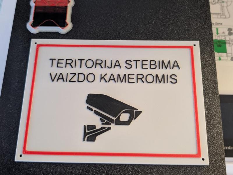 The area is under video surveillance