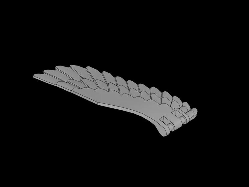 Lego Compatible (11777.dat) Animal Eagle Wing Right   