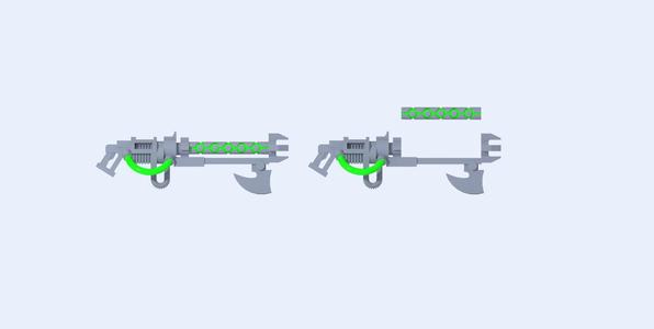 Warhammer 40 000 Cyberskelly weapon thingy