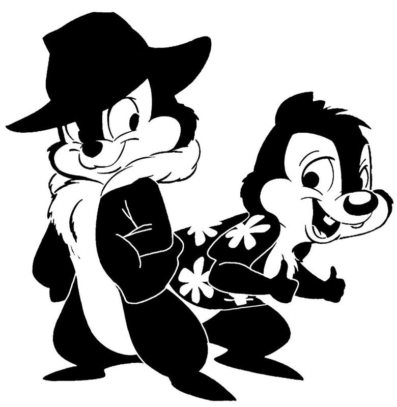 Chip 'n' Dale stencil