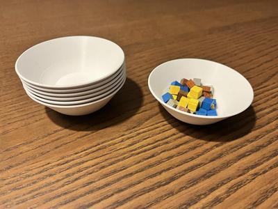 Board game bit bowls