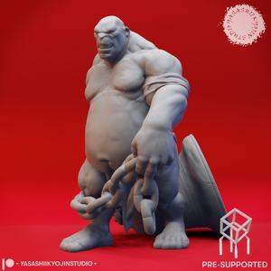Ogre Dragger - Book of Beasts - Tabletop Miniatures (Pre-Supported)