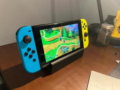 Basic Nintendo Switch stand w/ cable pass through.   