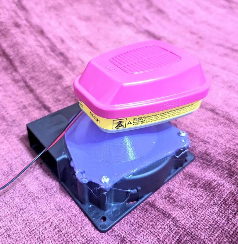 3M Air Filter adapter to 120mm blower fan - clean the air in your enclosure   