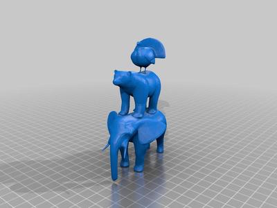 Animal Stack Sculpture