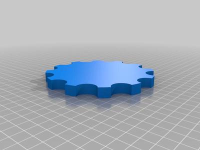 Parametric modeling in CodeBlock Tinkercad - Sprocket