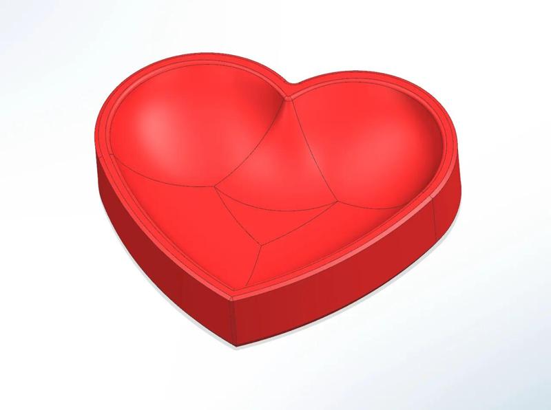 Heart tray for jewlery   