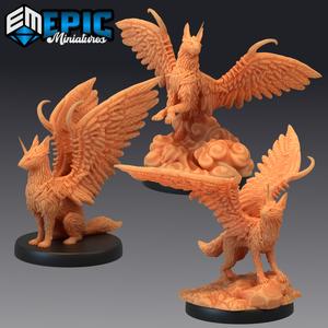 Sky Dog Set / Winged Canine / Cloud Guardian