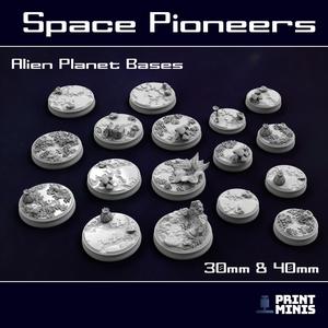 Alien Planet Bases - 17 miniatures - Space Pioneers Collection