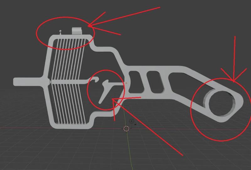 Refined shooter with scope, a place for a finger, bigger trigger   