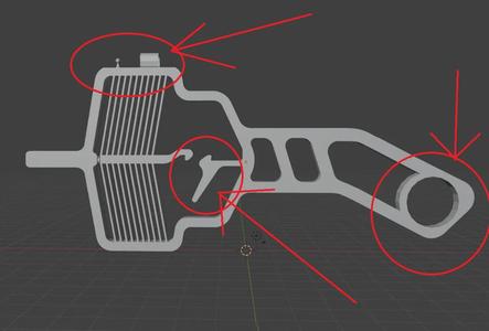 Refined shooter with scope, a place for a finger, bigger trigger   