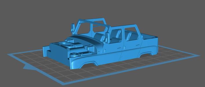 UAZ 469 hull (empty windows)