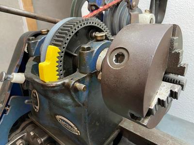 Atlas lathe spindle lock