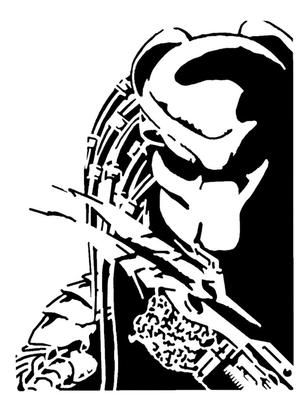 Predator stencil 5