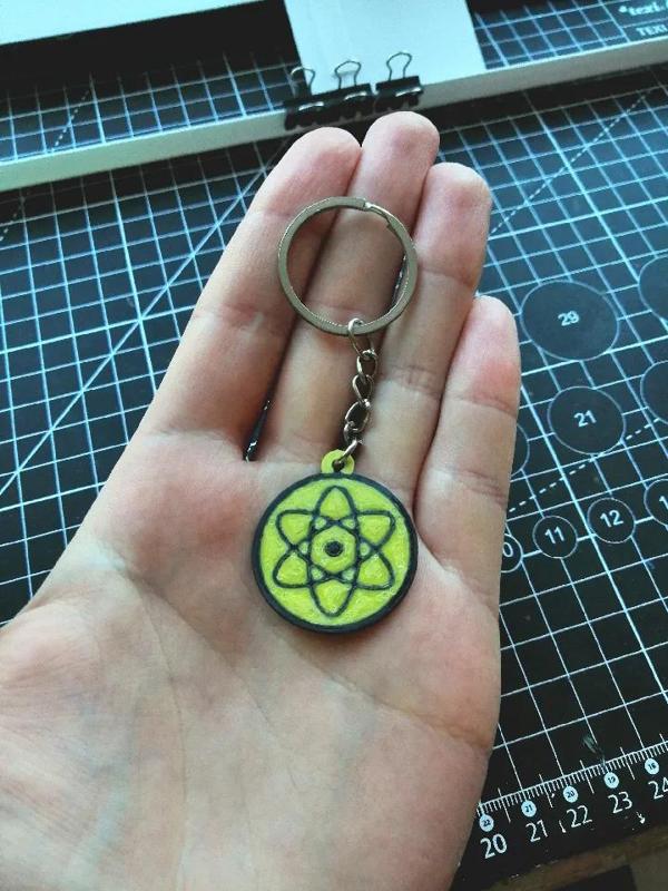 Nuclear medicine keychain   