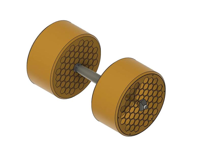 DIY 14.5kg concrete dumbell   