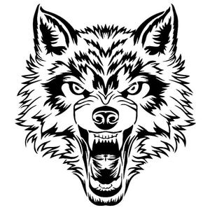 Wolf stencil